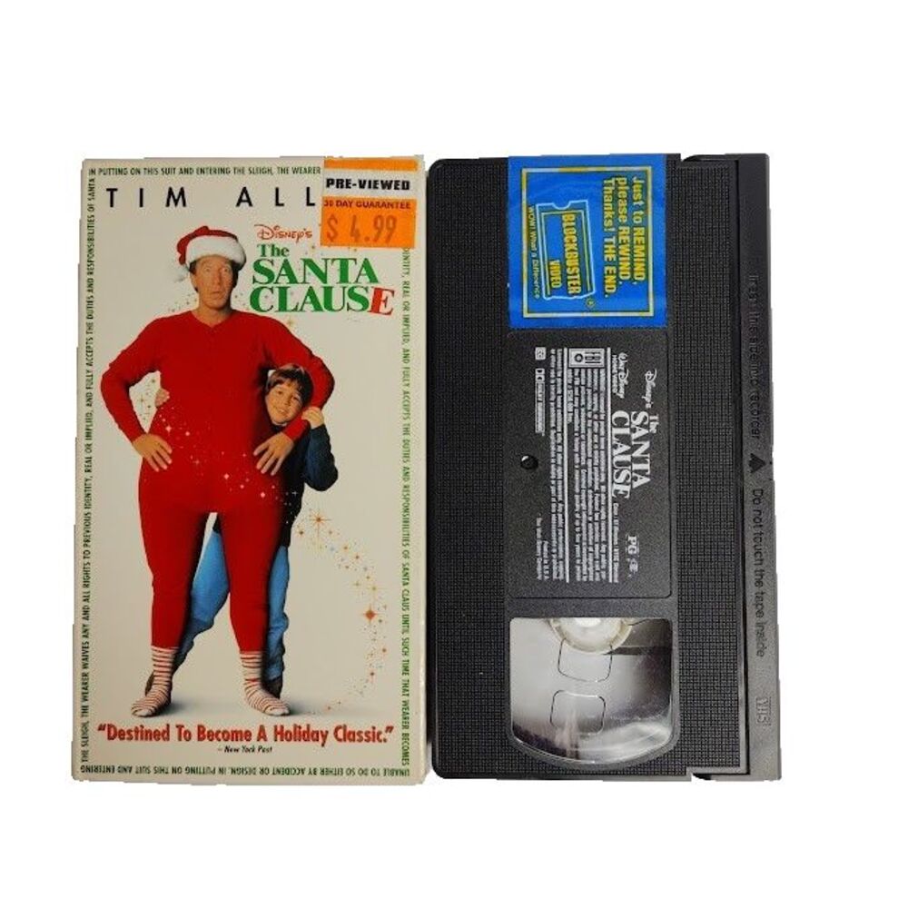 The Santa Clause VHS Family Comedy Tim Allen PG 1995